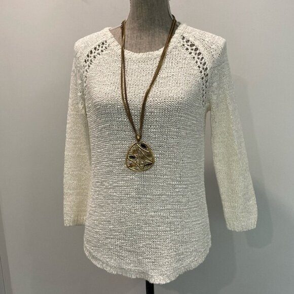 The Limited Creme Knit Sweater - Picture 5 of 16